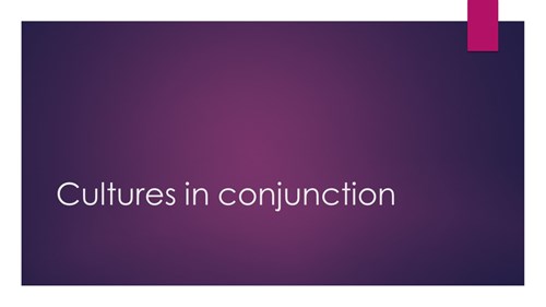 <p>Cultures in conjunction</p>
