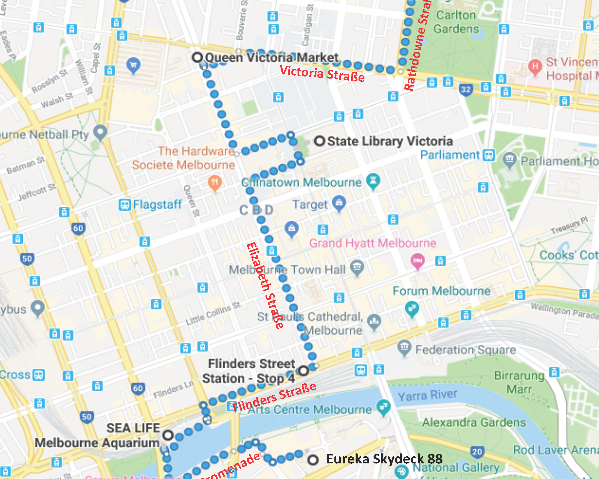 <p>Der Stadtrundgang</p>