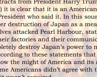 <p>Source analysis: The atomic bomb</p>